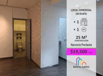 Local comercial · 25m² · Renta de Local Comercial en Narvarte
