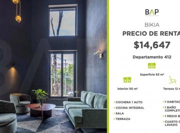 Departamento de 1 habitación, León · Departamento de 63 m² con 1 Recámara en Renta en Andrade