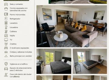 Departamento de 2 habitaciones, San Andrés Cholula · Departamento Amueblado en Renta en Lomas de Angelopolis 1