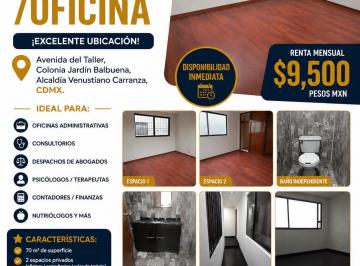 Oficina de 2 habitaciones, Venustiano Carranza · ¡Renta de Despacho/oficina en Excelente Ubicación!