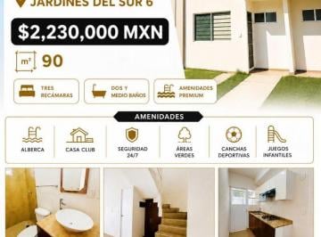 Casa de 3 habitaciones, Cancún · Casa en Venta Jardines del Sur 6