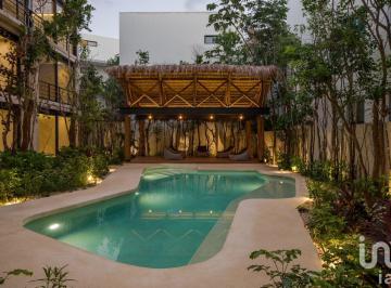 Departamento · 117m² · 2 Recámaras · 1 Estacionamiento · Departamento de Ultra Lujo en Venta en Aldea Zamá Tulum, Amueblado, 2 Recámaras, Edificio Boutique