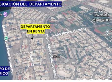 Departamento · 62m² · 2 Recámaras · 1 Estacionamiento · Renta Departamento Ejecutivo Amueblado en Fraccionamiento Costa Verde a Una Cuadra del Mar