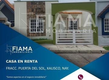 7b1e8128262b871fd2db96df485581c4e47090f7ef448dad3c6a2b6b6ee24c08 · Casa en Renta en Fracc. Puerta del Sol, Xalisco, Nayarit. (F)