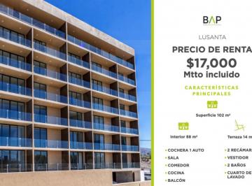 Departamento de 2 habitaciones, León · Departamento de 102 m² con 2 Recámaras en Renta en Lusanta