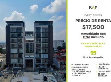 Departamento de 1 habitación, León · Departamento de 62 m² con 1 Recámara en Renta en Jardines del Moral
