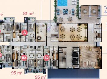 Departamento · 81m² · 2 Recámaras · 2 Estacionamientos · Departamento en Cumbres 3er Sector