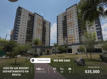 Departamento de 4 habitaciones, Querétaro · Departamento Amueblado en Renta en Biosfera Towers Juriquilla