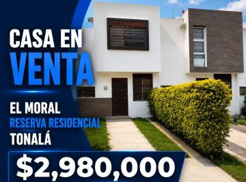 Casa en condominio de 3 habitaciones, Tonalá · Casa en Venta en Tonala, Jalisco (Fraccionamiento El Moral Reserva Residencial)