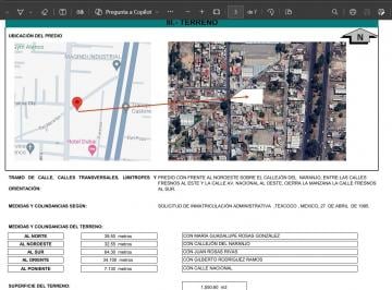 Terreno / Lote en Venta  Ejidal San Salvador · San Salvador Atenco Terreno 1550 m Cuadrados