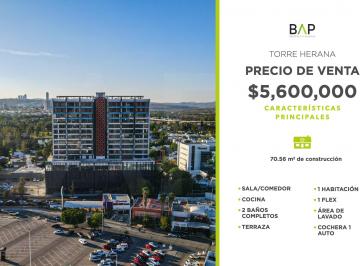 Departamento de 1 habitación, León · Departamento de 70 m² con 1 Recámara en Venta en Punta Campestre