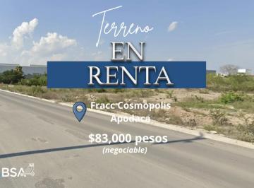Terreno / Lote , Apodaca · Terreno de 2859 m² en Renta Cerca del Libramiento, en Apodaca