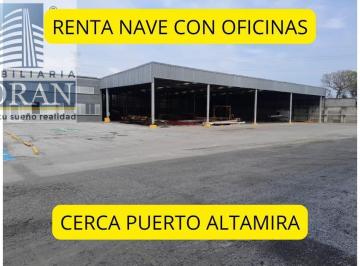 Bodega comercial · Nave Industrial con Oficinas, Cerca Puerto Altamira