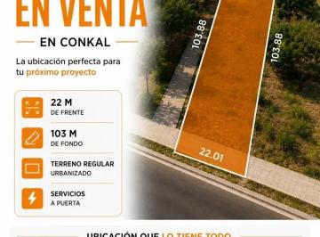 1 · Terreno en Venta Urvanizado en Conkal
