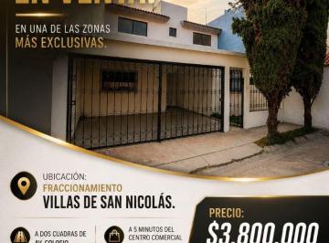 Casa de 3 habitaciones, Aguascalientes · ️️casa en Venta en Villas de San Nicolas / Cerca de Av Colosio y Altaria.️️️️️️️️