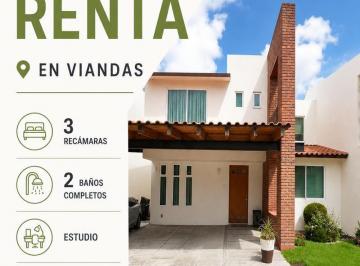 Casa · 3 Recámaras · 2 Estacionamientos · Casa en Renta en Viandas Metepec