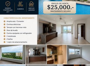 Departamento de 2 habitaciones, Bahía de Banderas · Departamento en Renta en Flamingo Sport 2