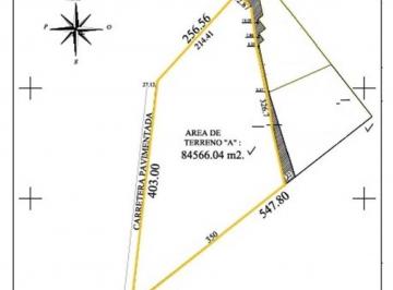 Terreno / Lote , San Martín de las Pirámides · Terreno de 8.45 Ha en Venta | Uso H - 1000a | 403 m de Frente Sobre Carretera | a 13 Km del Aifa