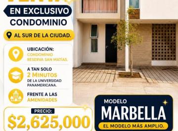 Casa de 3 habitaciones, Aguascalientes · Casa en Venta en Condominio Reserva San Matias / Frente a Las Amenidades / 3 Recamaras / 3.5 Baños
