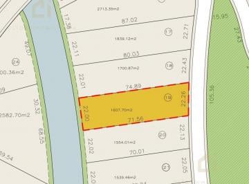 Terreno / Lote · 1607m² · Terreno en Venta en La Isla 1 del Fraccionamiento El Dorado Residencial y Marina