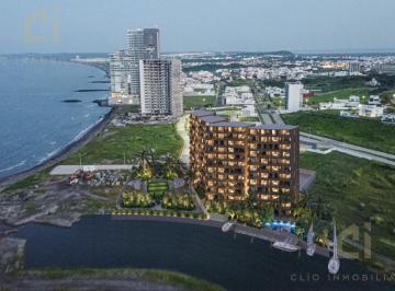 Departamento · 80m² · 2 Recámaras · 1 Estacionamiento · Departamentos en Venta en Veracruz, de 2 Recamaras con Vista Al Mar Lobby, Elevador, Alberca, Terraz