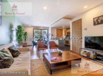Departamento · 138m² · 3 Recámaras · 1 Estacionamiento · Departamento Amueblado en Renta en Roma Norte, Cuauhtémoc Gis 27 - 78
