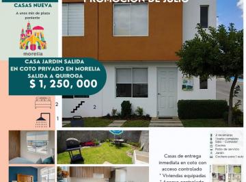 Casa de 2 habitaciones, Morelia · Casa en Venta en La Maetranza, Salida Quiriga en Coto Privado