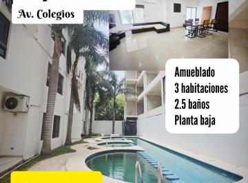 Departamento de 3 habitaciones, Benito Juárez · Depa Amueblado de 3 Habitaciones a 2 Calles de La Huayacan
