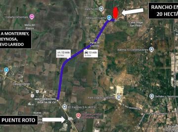 Rancho · 200000ha · Rancho de 20 Ha en Venta Muy Cerca del Puerto Industrial, Altamira, Tam. Info.