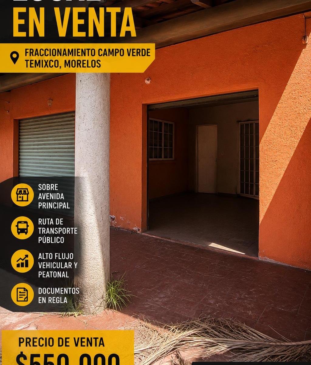 Local Comercial en Venta Sobre Bulevar del Sol Fraccionamiento Campo Verde por Dónde Pasa La Ruta
