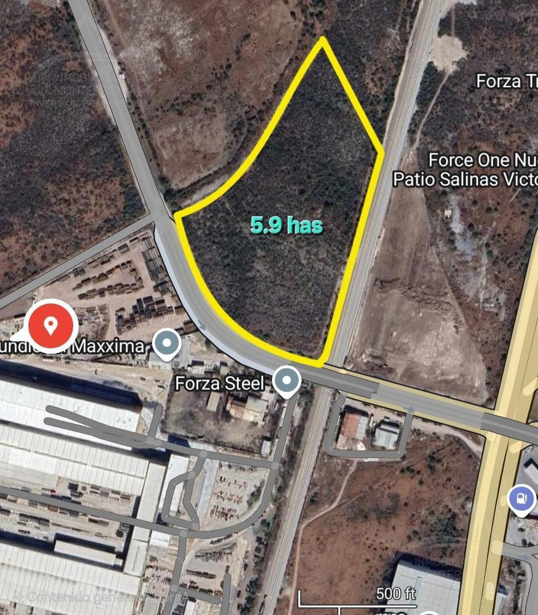 Terreno en Venta de 5.9 Hectáreas Industrial Salinas Victoria Nuevo León