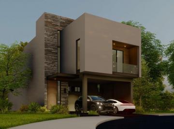 Casa · 275m² · 3 Recámaras · 2 Estacionamientos · Venta Casa de 275 m² en Fracc. Vientos del Vergel - Carretera Nacional en Santiago - 3 Niveles