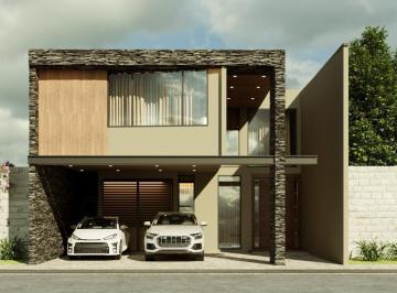 Casa · 4 Recámaras · 3 Estacionamientos · Venta Casa de 3 Niveles en Fracc. Pedregal del Huajuco El Barrial Carretera Nacional Santiago