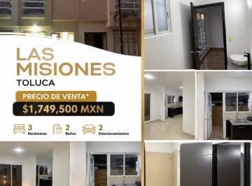 Casa · 101m² · 3 Recámaras · 2 Estacionamientos · Casa en Venta Las Misiones Toluca