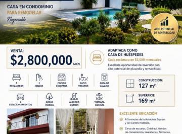 Casa en condominio · 127m² · 5 Recámaras · 2 Estacionamientos · Venta Da Casa en Condominio Acapatzingo Cuernavaca Morelos