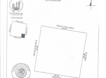 Terreno / Lote · 400m² · Terreno en Esquina Tixkokob