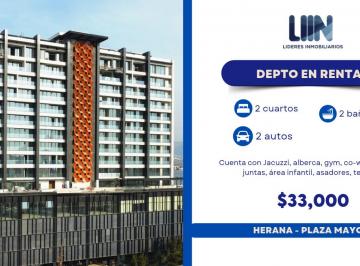 Departamento de 2 habitaciones, León · Departamento en Renta en Herana - Frente a Plaza Mayor