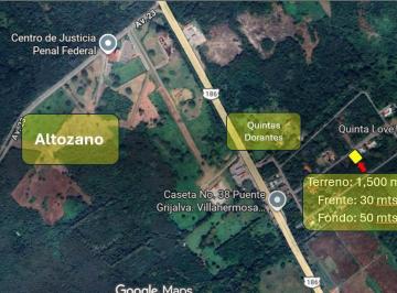 Terreno / Lote · 1500m² · Terreno en Granjas Dorantes, Km. 18 Carr. Villahermosa - Macuspana