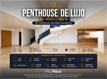 Departamento de 4 habitaciones, Huixquilucan · Penthouse de Lujo en Renta en Fraccionamiento Fuentes de Las Lomas