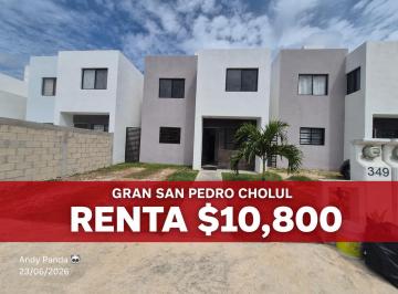 Casa de 2 habitaciones, Mérida · Casa en Renta en Merida - Gran San Pedro Cholul - Entrega Inmediata