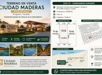 Terreno / Lote en Venta Pueblo Chuburna Puerto · Terreno en Venta en Ciudad Maderas Península – Progreso, Yucatán