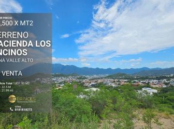 Terreno / Lote · 1840m² · Terreno en Venta Hacienda Los Encinos, Zona Valle Alto