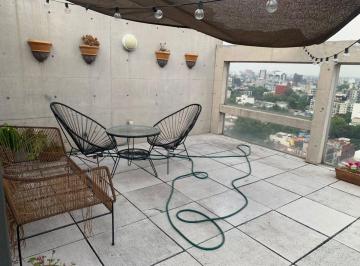 Departamento de 2 habitaciones, Miguel Hidalgo · "Capital Condesa" PH en Renta con Terraza Pvda. - Zamora 75 Col. Condesa