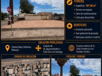 Terreno / Lote , Mexicali · Terreno en Venta en Col. Baja California Mexicali Baja California.