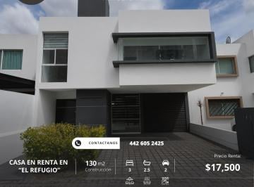 Casa de 3 habitaciones, Querétaro · Casa en Renta en El Refugio