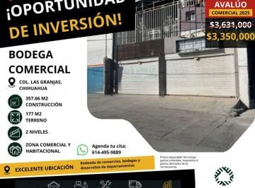 Bodega comercial de 4 habitaciones, Chihuahua · Bodega Comercia ¡Oportunidad de Inversión! Col. Granjas