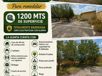 Quinta de 1 habitación, Salinas Victoria · Vendo Quinta en Campestre