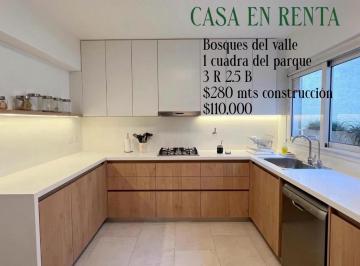 Casa · 280m² · 3 Recámaras · Se Renta Casa en Spgg en Bosques del Valle a Una Cuadra del Parque