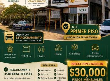 Local comercial · 154m² · 6 Estacionamientos · Local en Plaza Velero Primer Piso