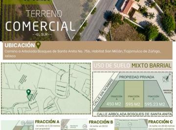 Terreno comercial , Tlajomulco de Zúñiga · Terreno Comercial en Santa Anita